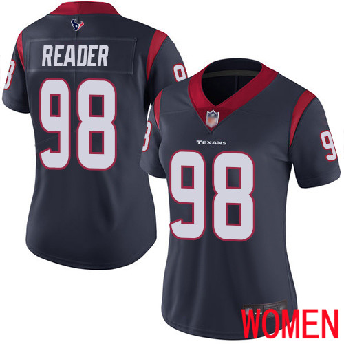 Houston Texans Limited Navy Blue Women D J Reader Home Jersey NFL Football 98 Vapor Untouchable